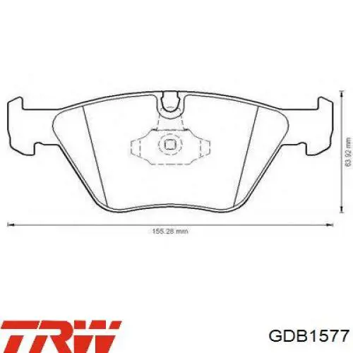Колодки TRW GDB1577 цена, от 24.30 USD