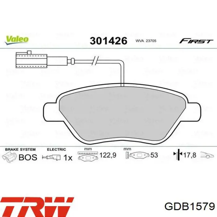Колодки Fiat/Alfa/Lancia 71770030 цена, от 16.73 USD