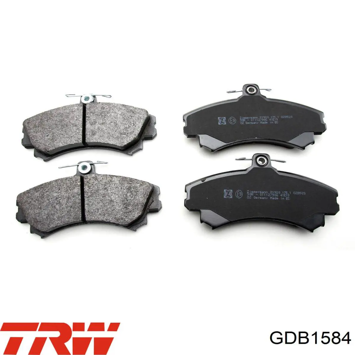 GDB1584 TRW Колодки передние