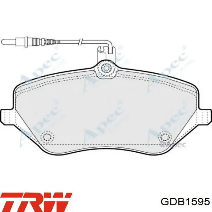 Купить GDB1595 TRW Колодки тормозные