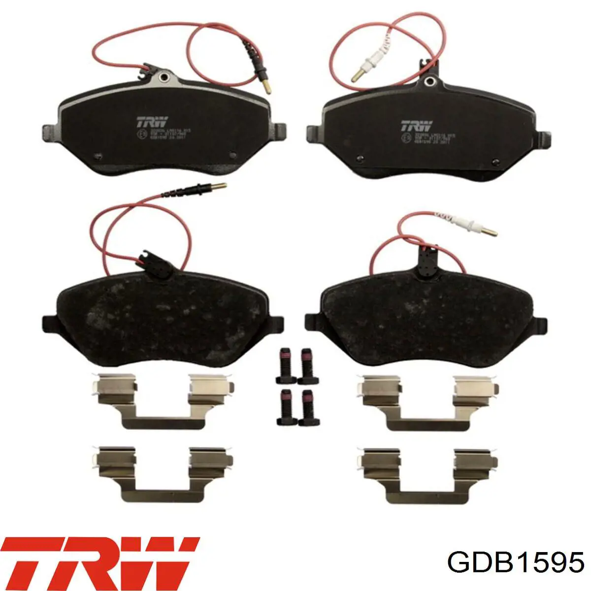 GDB1595 TRW колодки тормозные передние дисковые