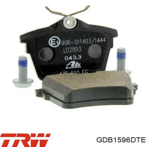 Задние тормозные колодки GDB1596DTE TRW