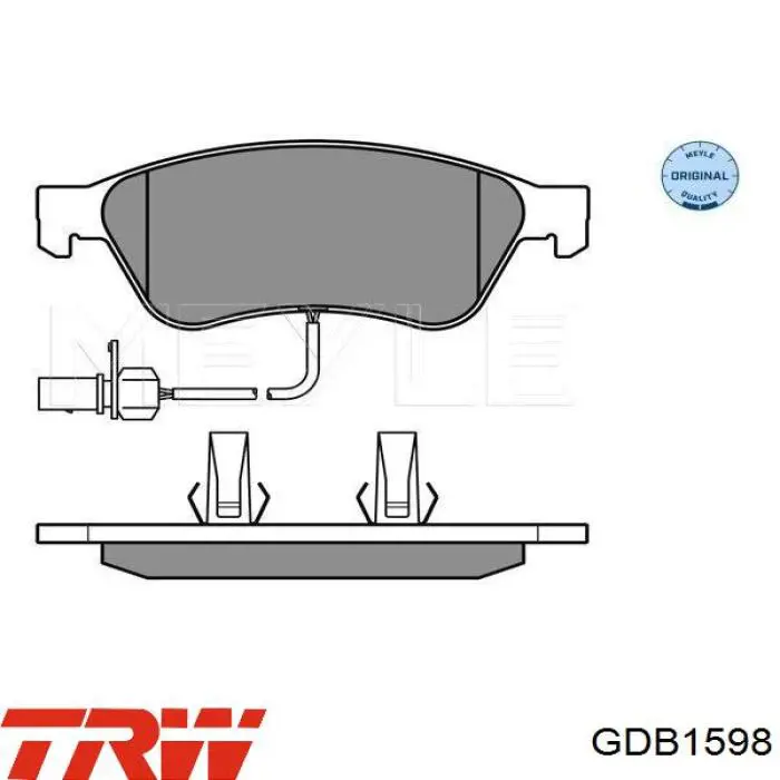 Колодки TRW GDB1598 цена, от 66.73 USD