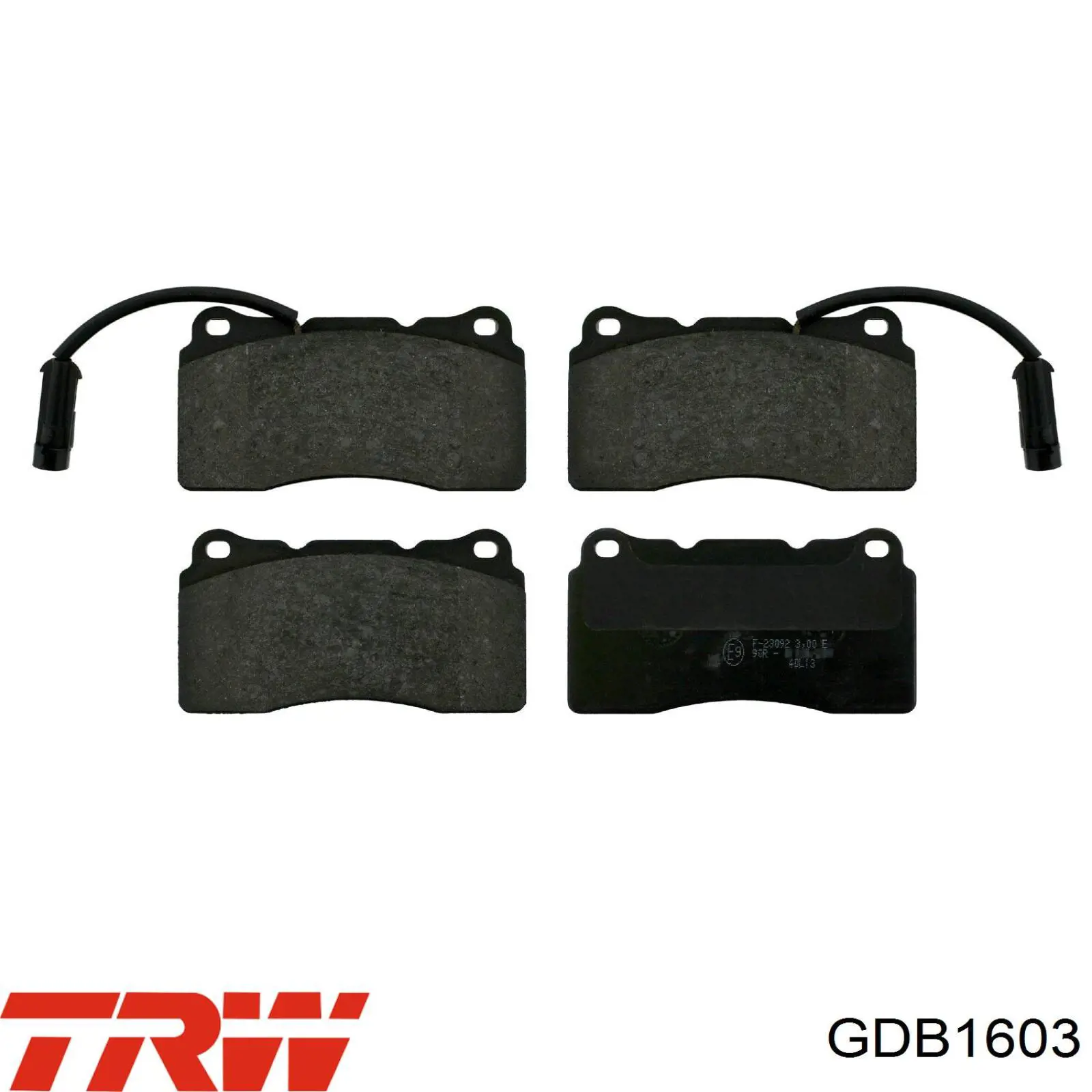 GDB1603 TRW Колодки передние