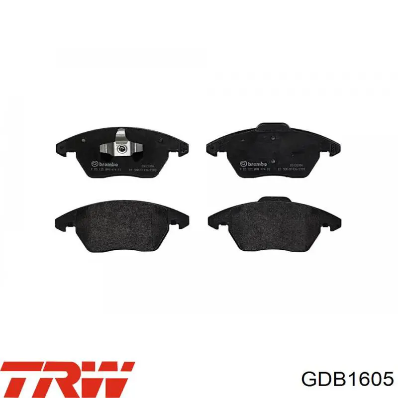 Купить GDB1605 TRW Колодки тормозные