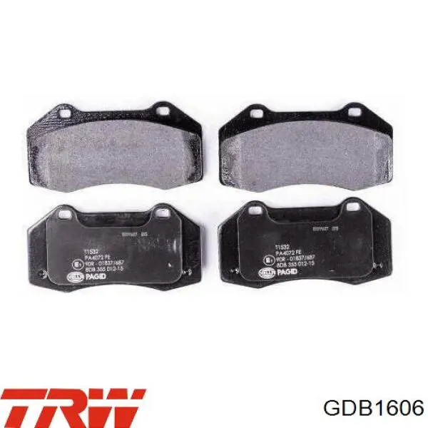 Купить GDB1606 TRW Колодки тормозные