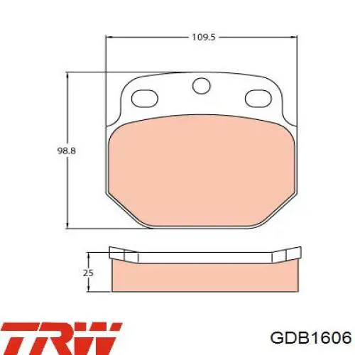 Передние тормозные колодки 986424531 Bosch