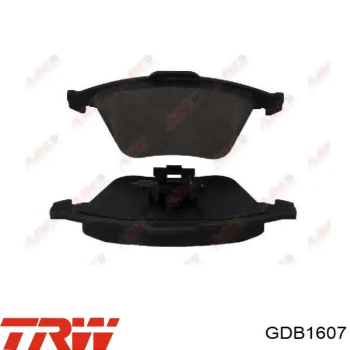 GDB1607 TRW колодки тормозные передние дисковые
