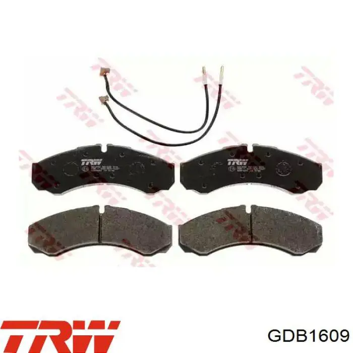GDB1609 TRW колодки тормозные задние дисковые