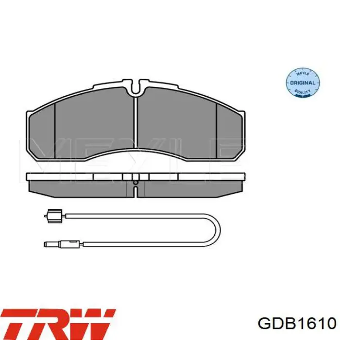 Передние тормозные колодки GDB1610 TRW