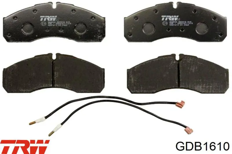 Купить GDB1610 TRW Колодки тормозные