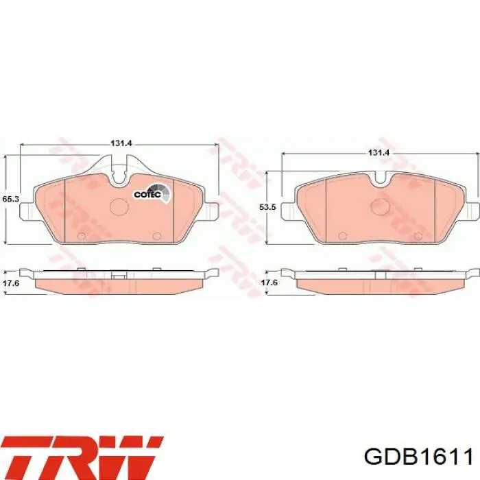 Купить 34116771837 BMW Колодки тормозные