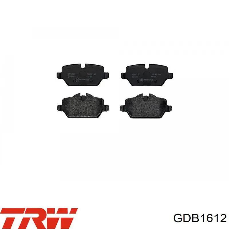 Задние дисковые колодки TRW GDB1612