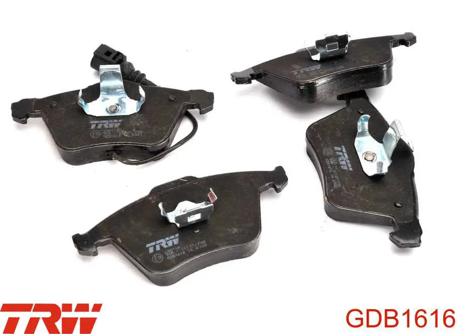 GDB1616 TRW колодки тормозные передние дисковые