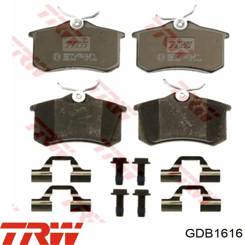 GDB1616 TRW Колодки передние
