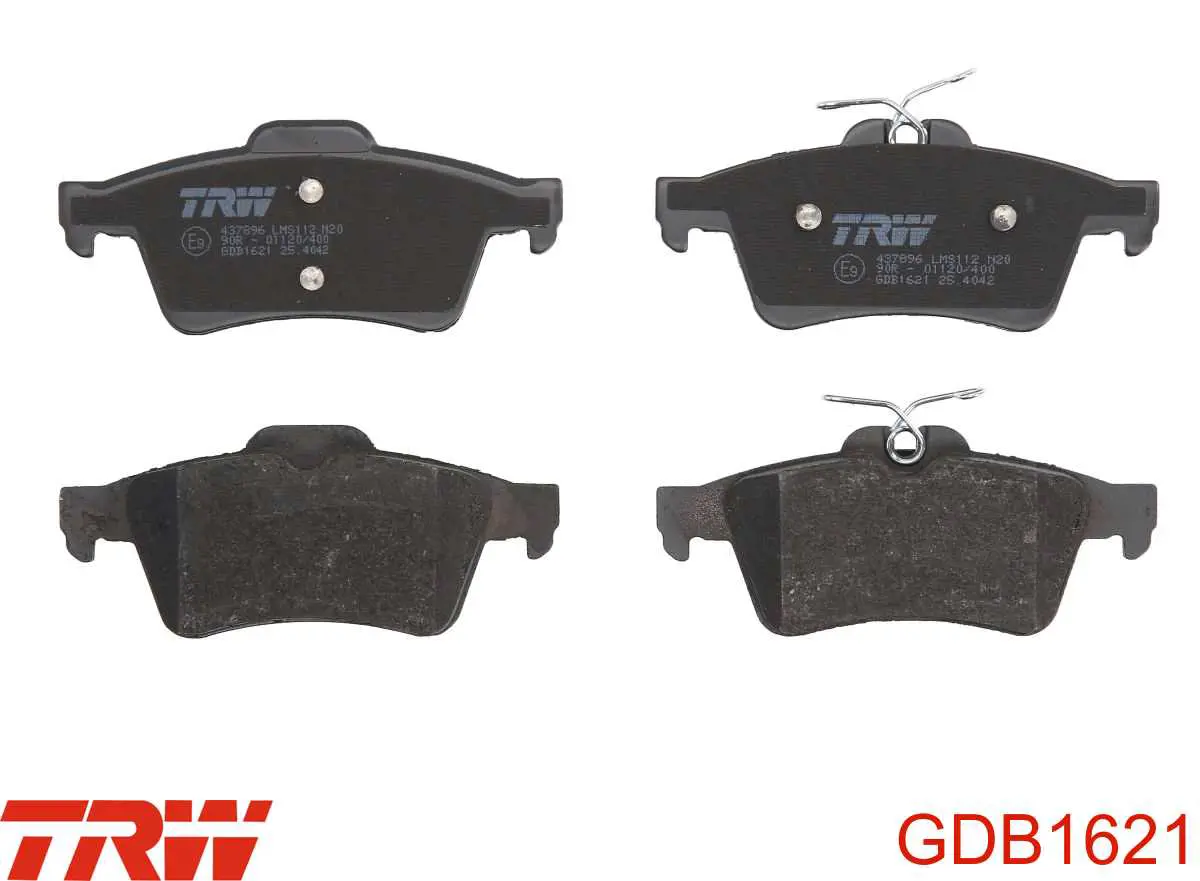 Колодки дисковые  TRW GDB1621 цена, от 26.14 USD