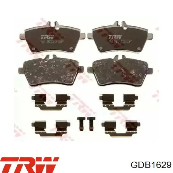 GDB1629 TRW колодки тормозные передние дисковые