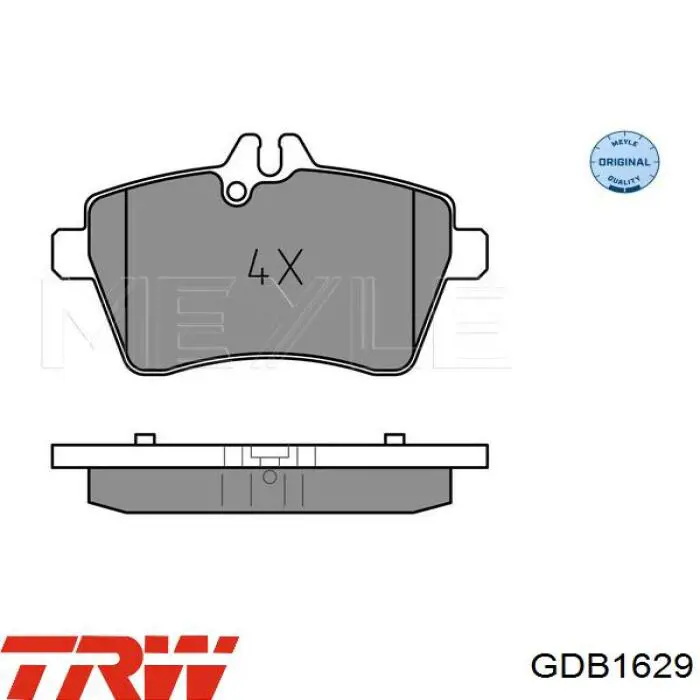 Передние тормозные колодки GDB1629 TRW