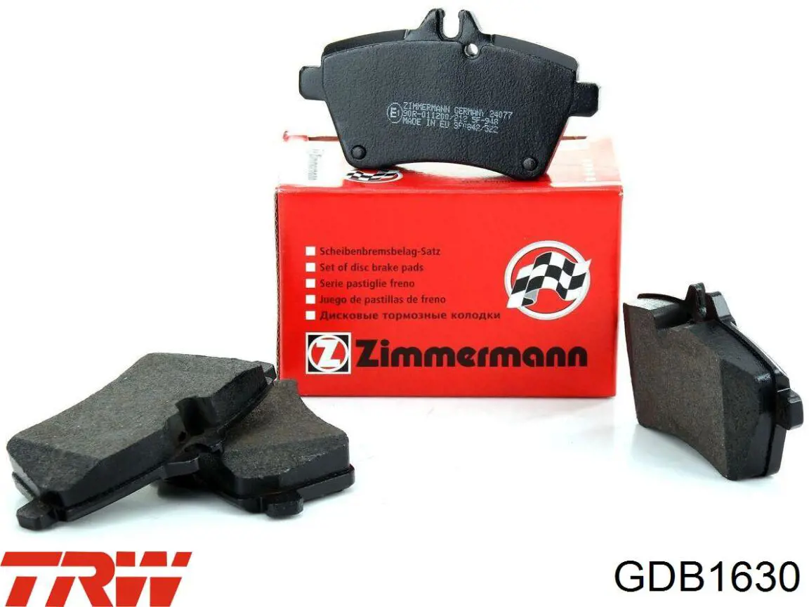 GDB1630 TRW Колодки передние
