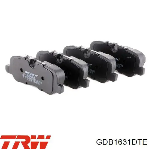 Купить GDB1631DTE TRW Колодки тормозные