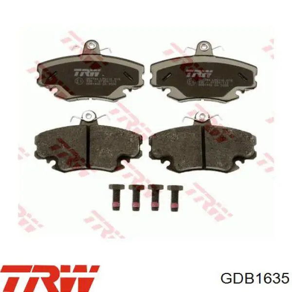 Передние тормозные колодки GDB1635 TRW