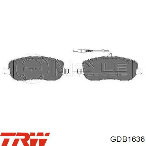 Тормозные колодки TRW GDB1636