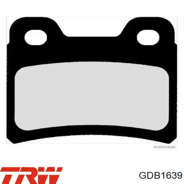 Задние дисковые колодки TRW GDB1639