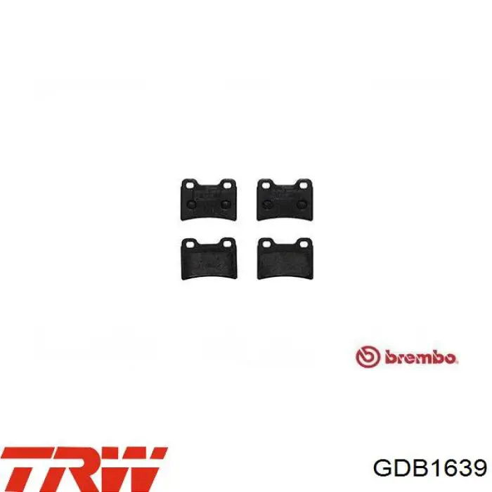 Задние тормозные колодки GDB1639 TRW