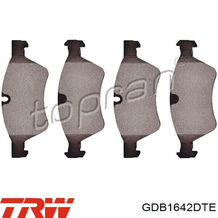Передние тормозные колодки GDB1642DTE TRW