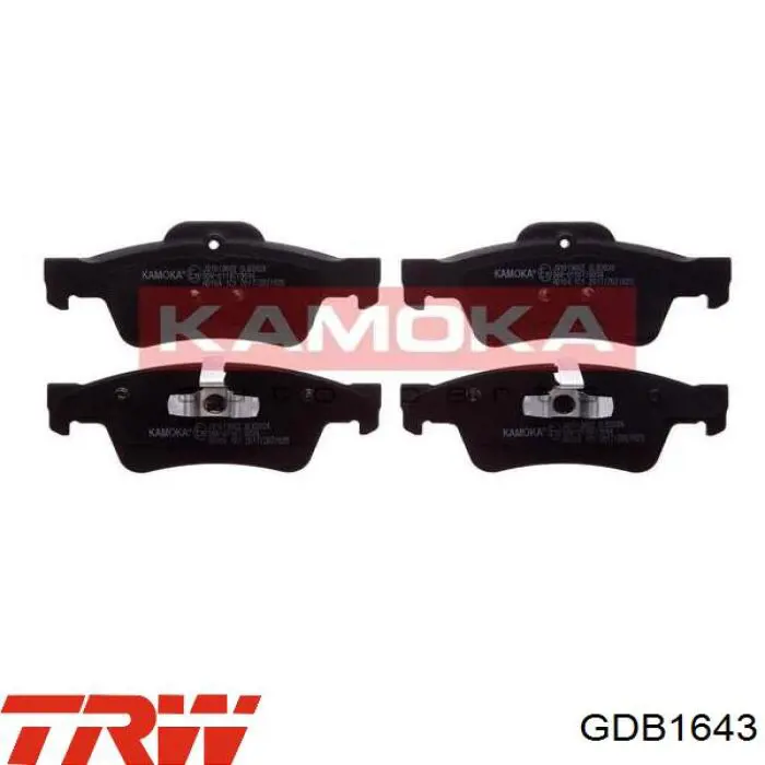 Задние тормозные колодки GDB1643 TRW