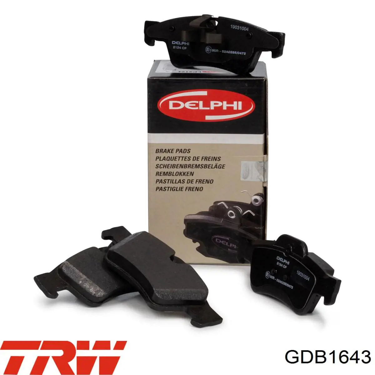 Задние дисковые колодки TRW GDB1643
