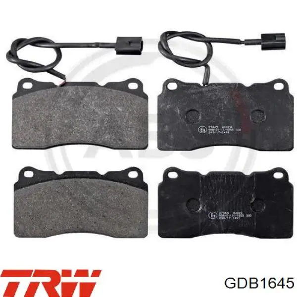 Колодки TRW GDB1645 цена, от 55.95 USD