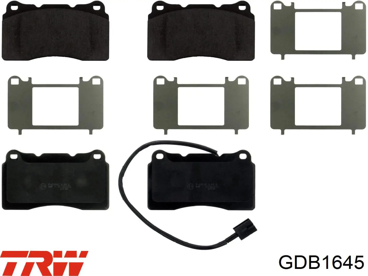 Передние тормозные колодки GDB1645 TRW