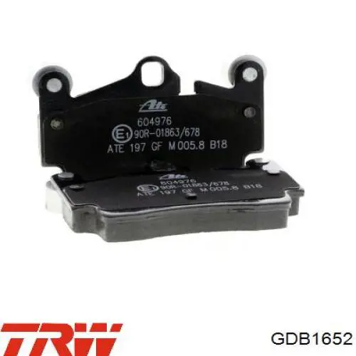 GDB1652 TRW Колодки тормозные дисковые комплект