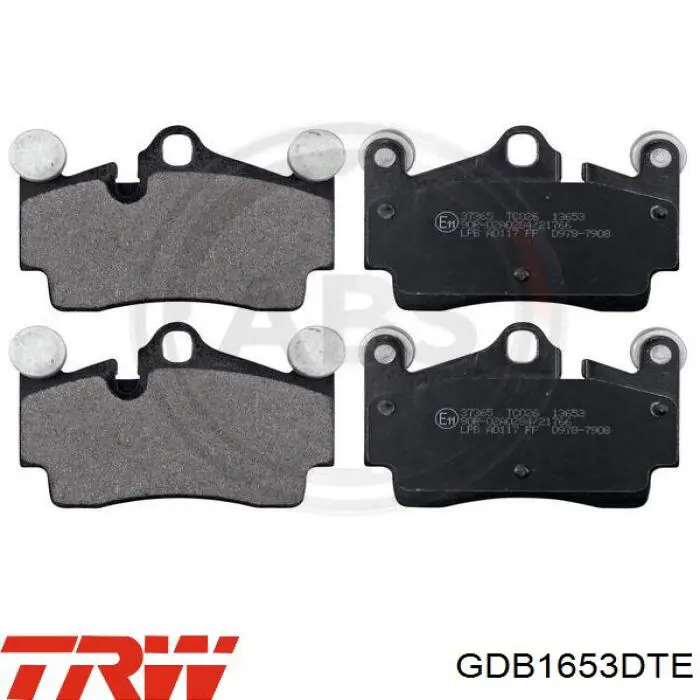 Колодки дисковые  TRW GDB1653DTE цена, от 59.69 USD