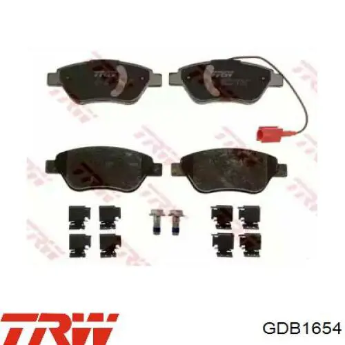 GDB1654 TRW Колодки передние
