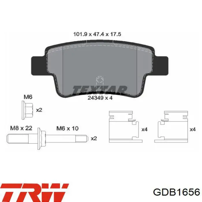 Купить 320910 Daco Колодки тормозные задние, дисковые
