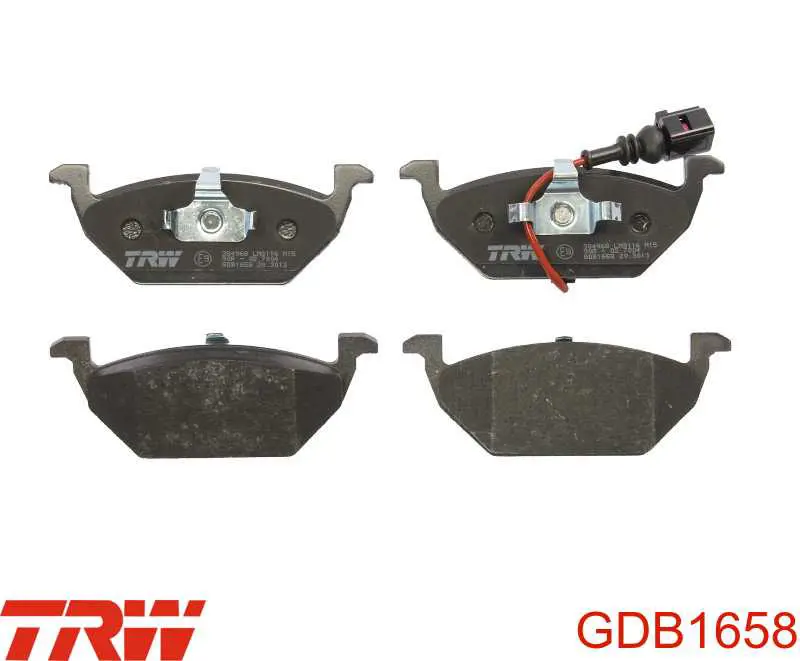 Купить GDB1658 TRW Колодки тормозные