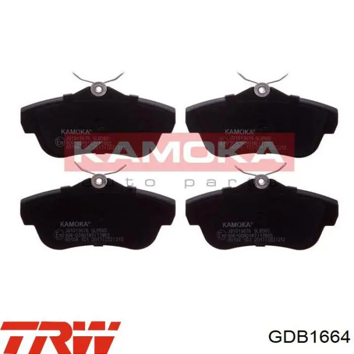 Задние тормозные колодки GDB1664 TRW