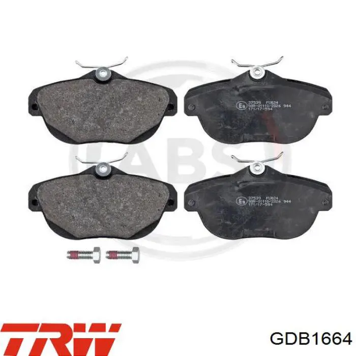 Купить GDB1664 TRW Колодки тормозные задние, дисковые