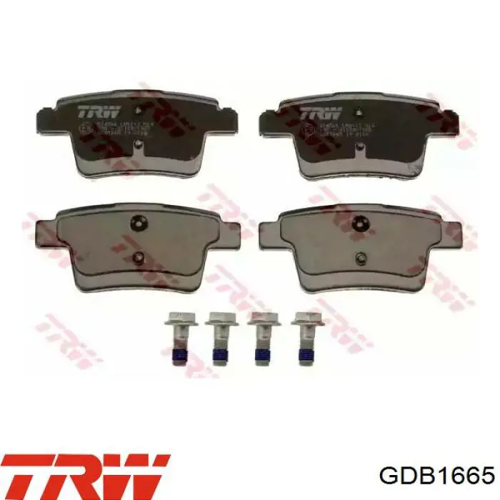 Купить GDB1665 TRW Колодки тормозные задние, дисковые