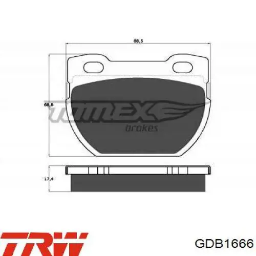 Задние тормозные колодки 986424827 Bosch