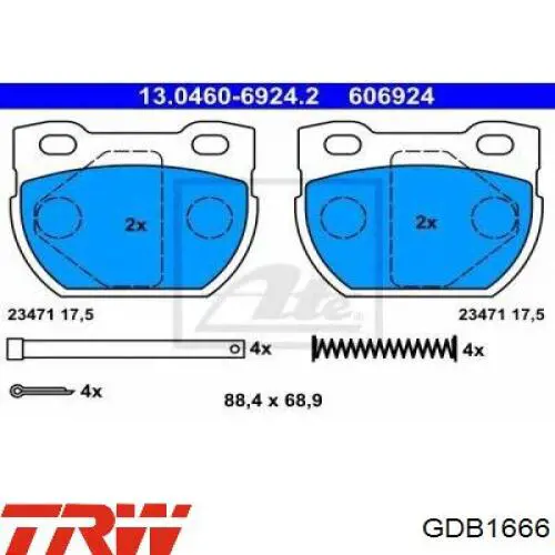 986424827 Bosch Колодки тормозные дисковые комплект