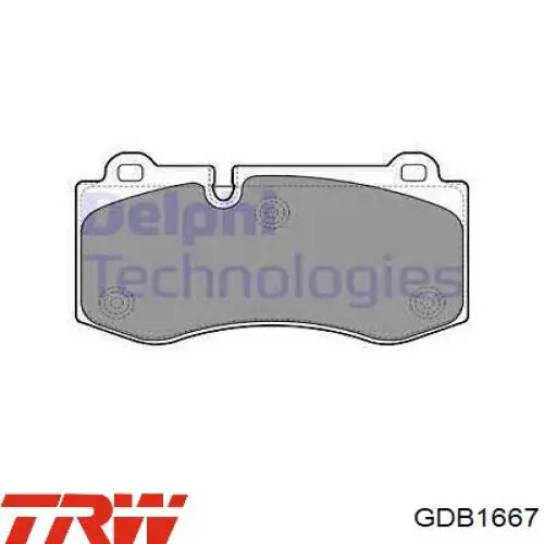 Колодки TRW GDB1667 цена, от 45.16 USD
