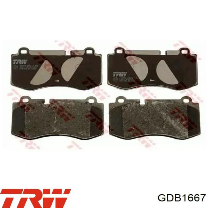 Передние тормозные колодки GDB1667 TRW