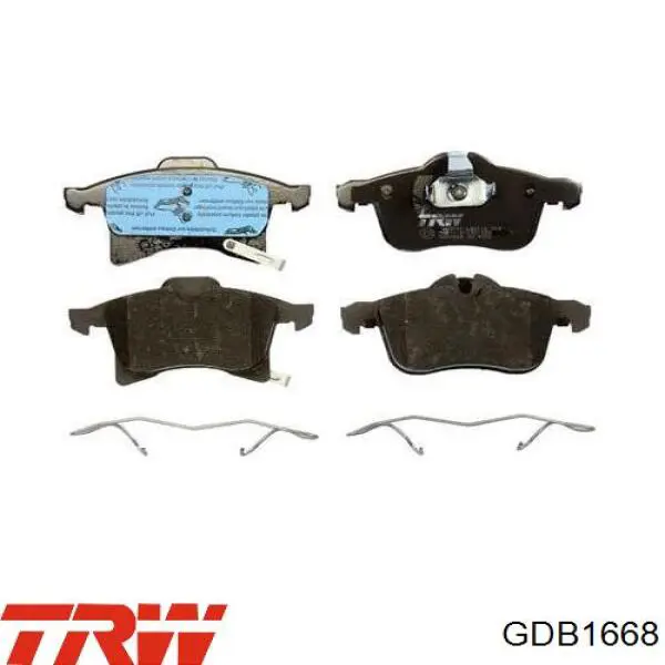 Купить GDB1668 TRW Колодки тормозные