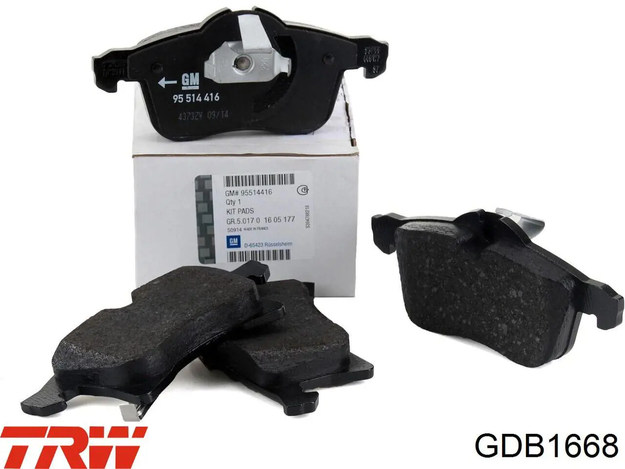 Колодки TRW GDB1668 цена, от 30.41 USD