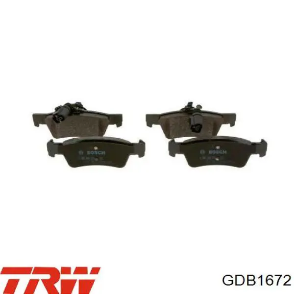Задние тормозные колодки GDB1672 TRW