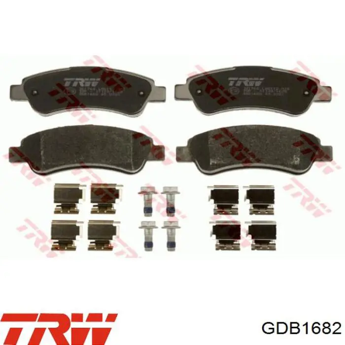 Купить GDB1682 TRW Колодки тормозные задние, дисковые
