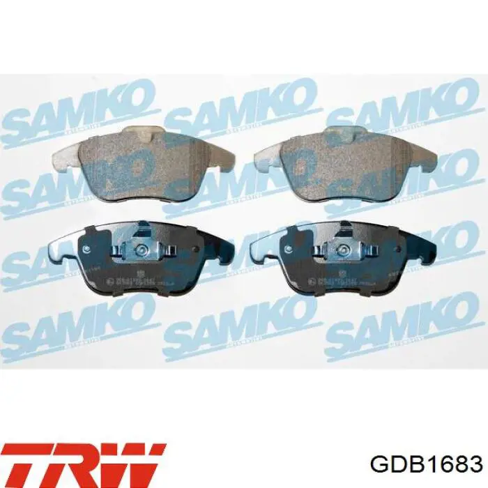 Передние тормозные колодки GDB1683 TRW